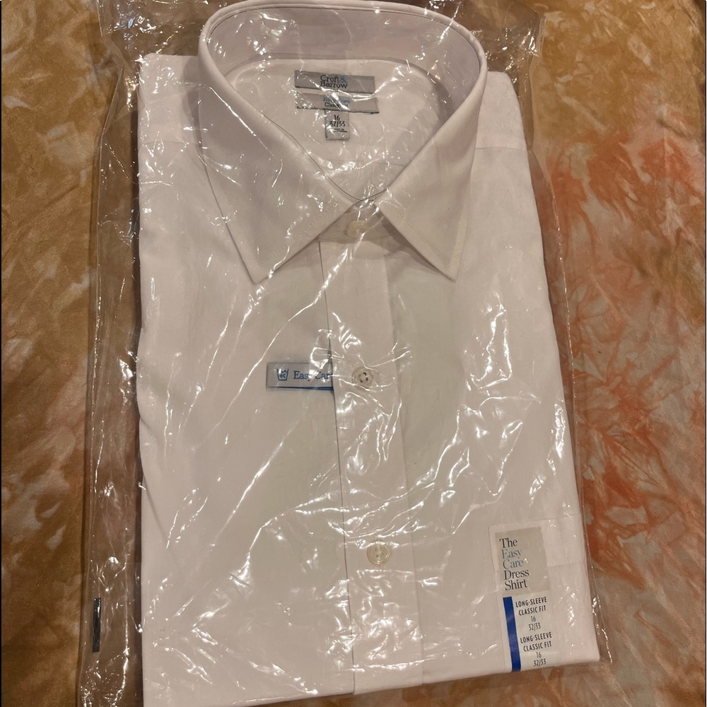 Croft & Barrow white button shirt